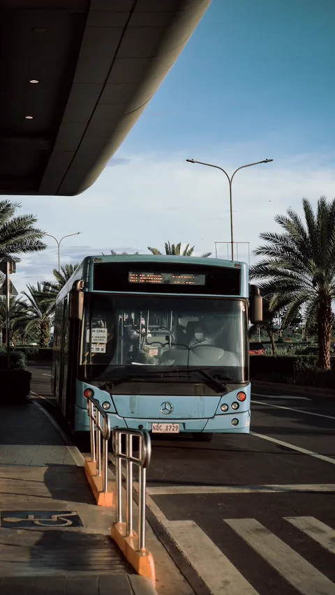 Стойка остановки VinBus с табличкой расписания и навигацией по маршрутам